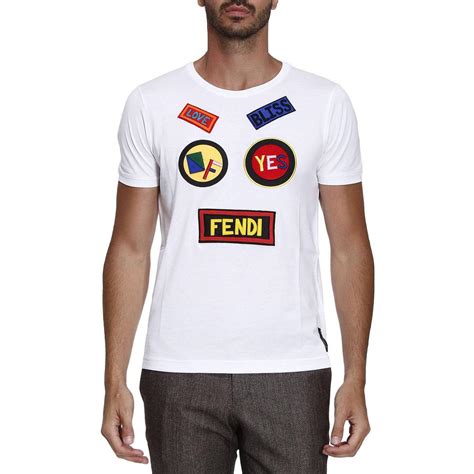 white mens fendi t shirt|fendi t shirt size guide.